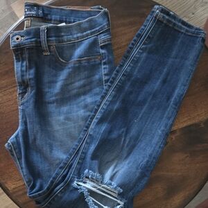 Lucky Brand Blue Ripped Skinny Jeans